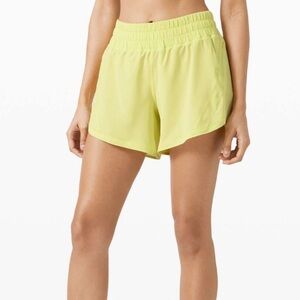 Lululemon 4 Track That Short 5" in Lemon Vibe
